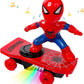 Electrifying Spider Hero Stunt Skateboard Toy