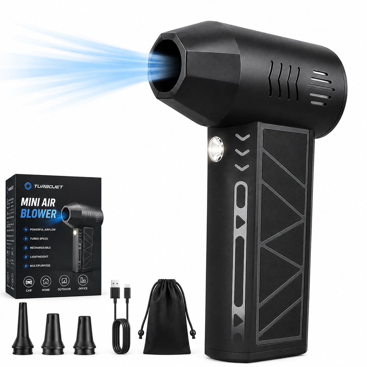 TurboJet Mini Air Blower | منفاخ هواء قوي متعدد الاستخدامات