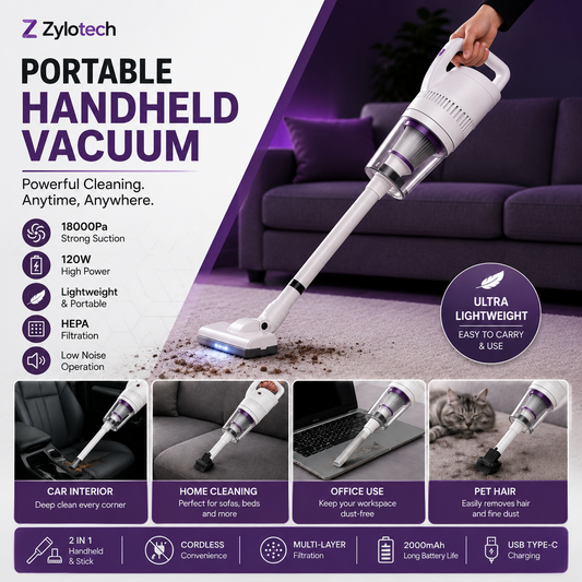 Smart Cordless Vacuum | مكنسة لاسلكية قوية متعددة الاستخدامات