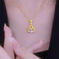 24K Gold Plated Fan Necklace