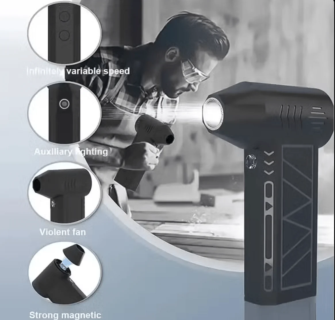 TurboJet Mini Air Blower | منفاخ هواء قوي متعدد الاستخدامات