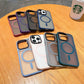 Metal lens magnetic frosted Phone Case
